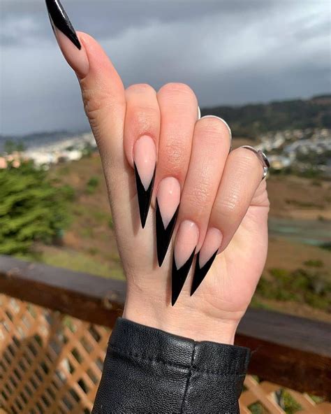 nail designs stiletto|natural long stiletto nails.